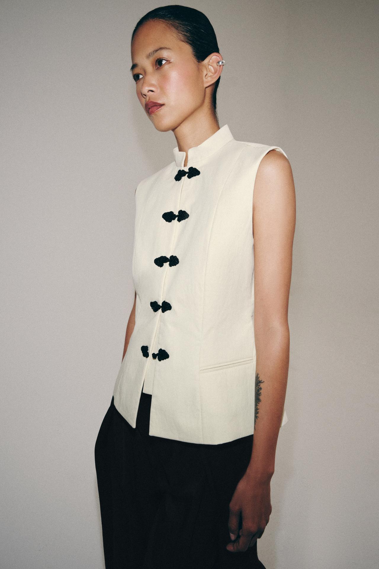 Modern Chinoiserie Vest Top