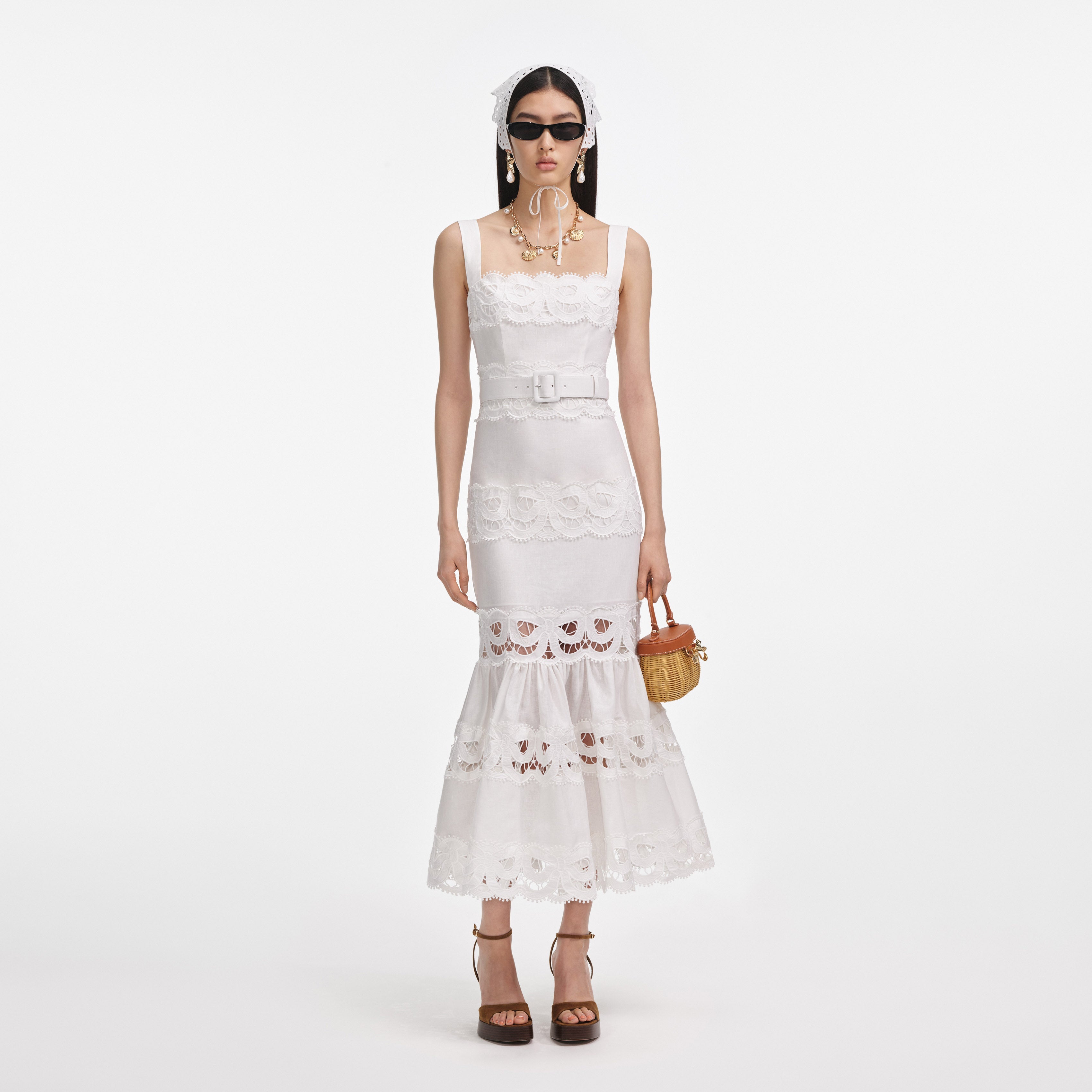 Riviera Linen Midi Dress