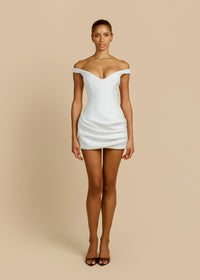 Avery Ruched Corset Mini Dress