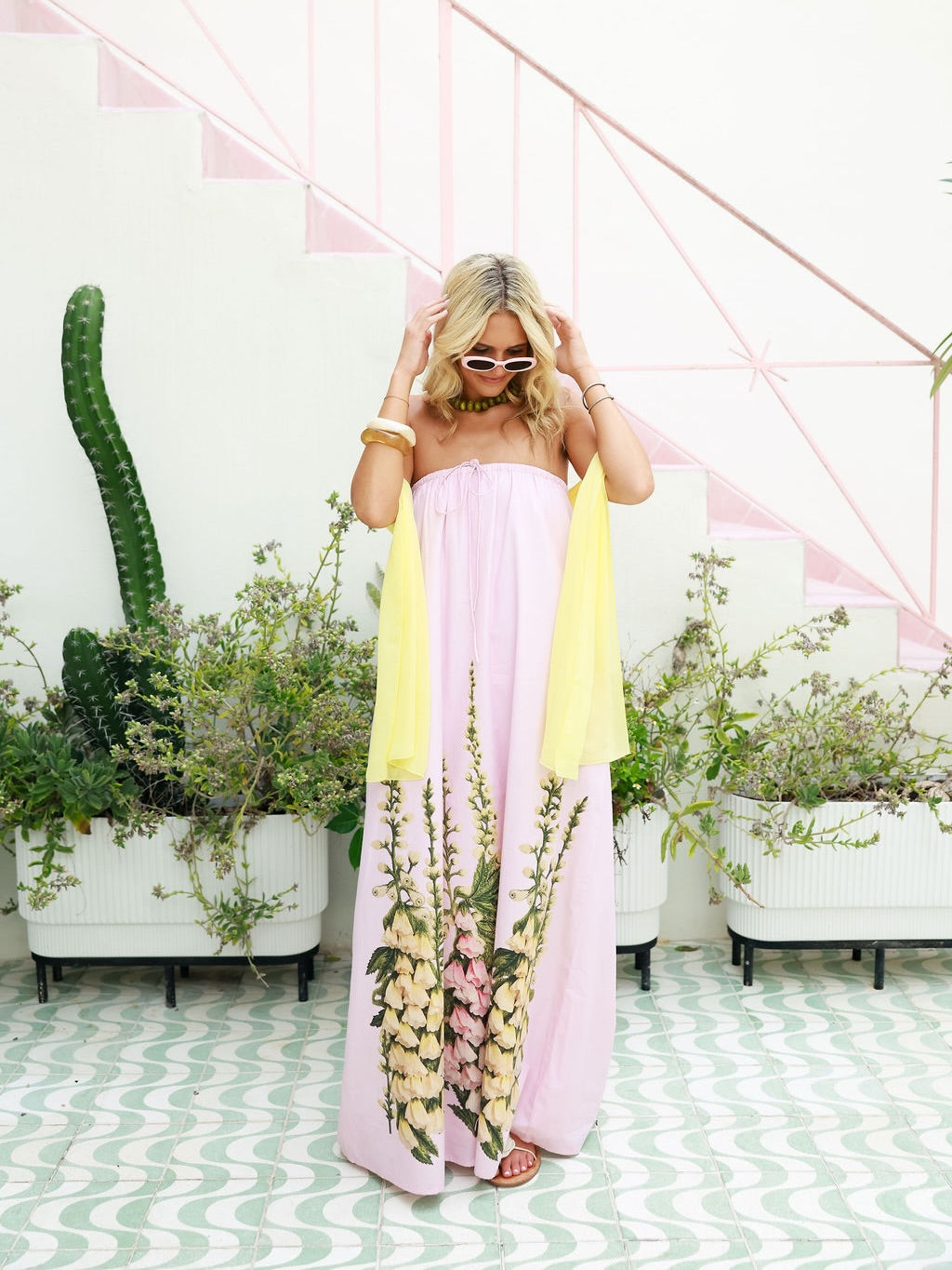 Isla Bloom Strapless Maxi Dress