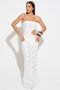 Riviera Lace Cut-Out Maxi Dress