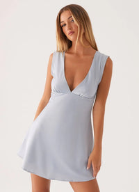Celeste Muse Backless Tie Mini Dress