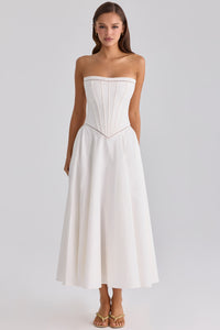 Charlotte Floral Strapless Maxi Dress