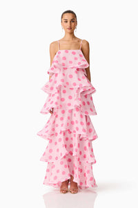 Positano Polka Dot Maxi Dress