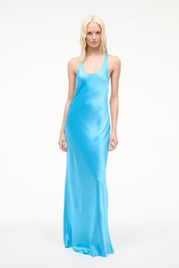 Elara Satin Maxi Dress