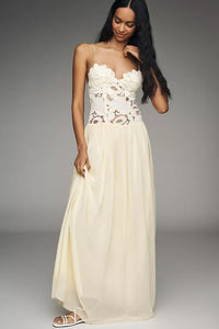 Florence Lace Corset Maxi Dress