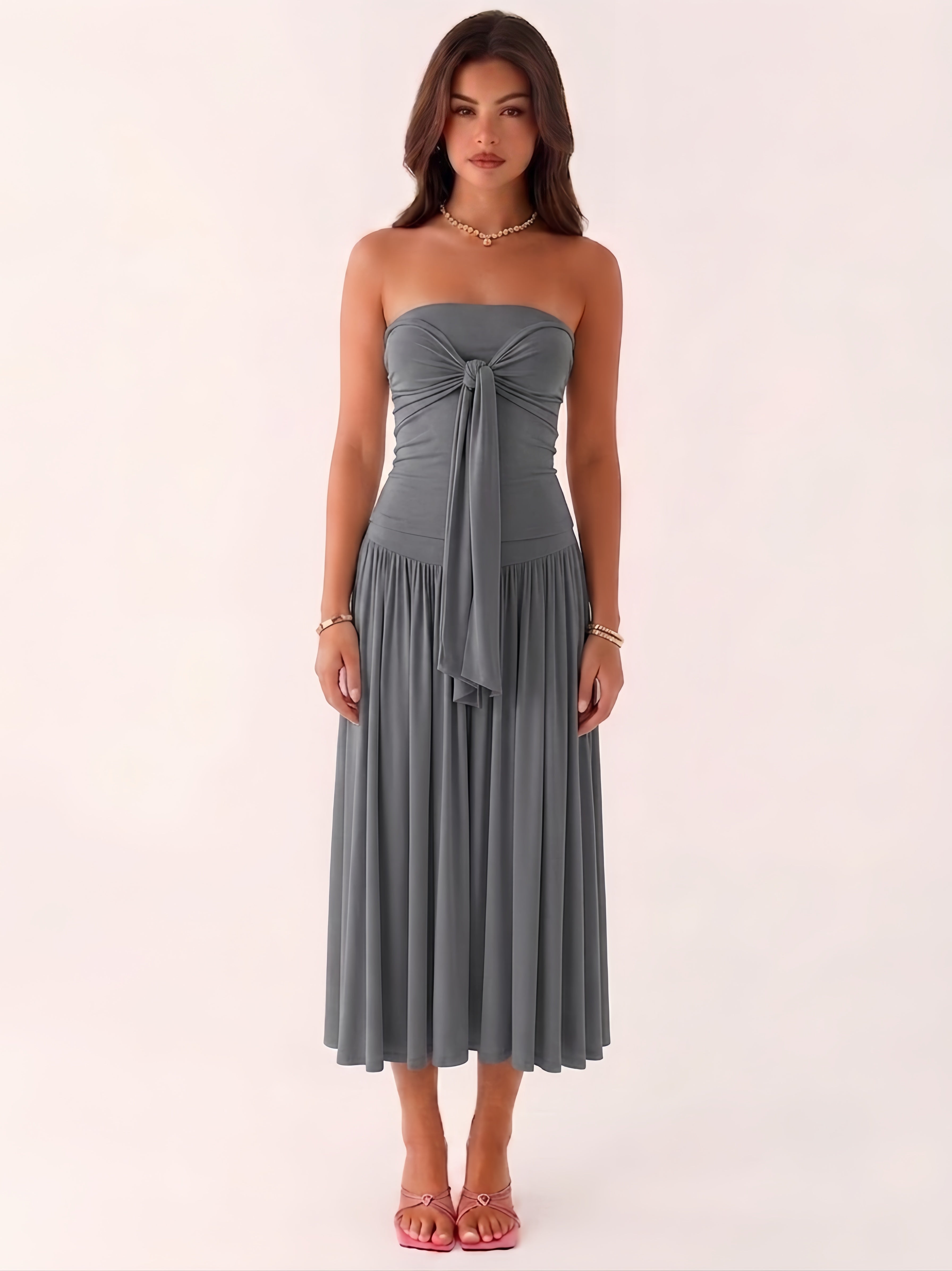 Yeona Ruched Top & Skirt Set
