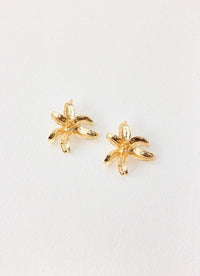 Gold Bloomwave Earrings