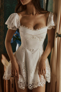 Lavina Broderie Anglaise Mini Dress