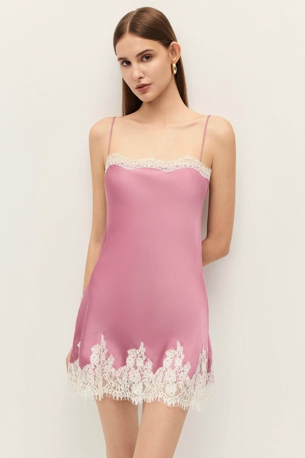 Livia Satin Slip Mini Dress