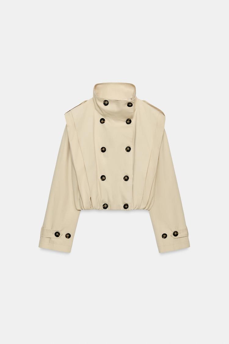 Marlowe Cropped Double-Breasted Jacket