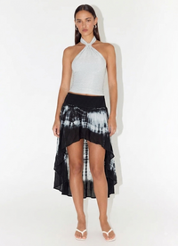 Nova Tie Dye High-Low Midi Skirt (Multiple Ways to Wear)
