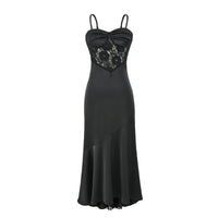 Isola Satin Corset Maxi Dress