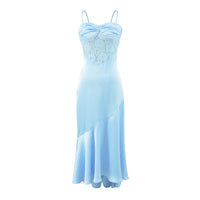 Isola Satin Corset Maxi Dress