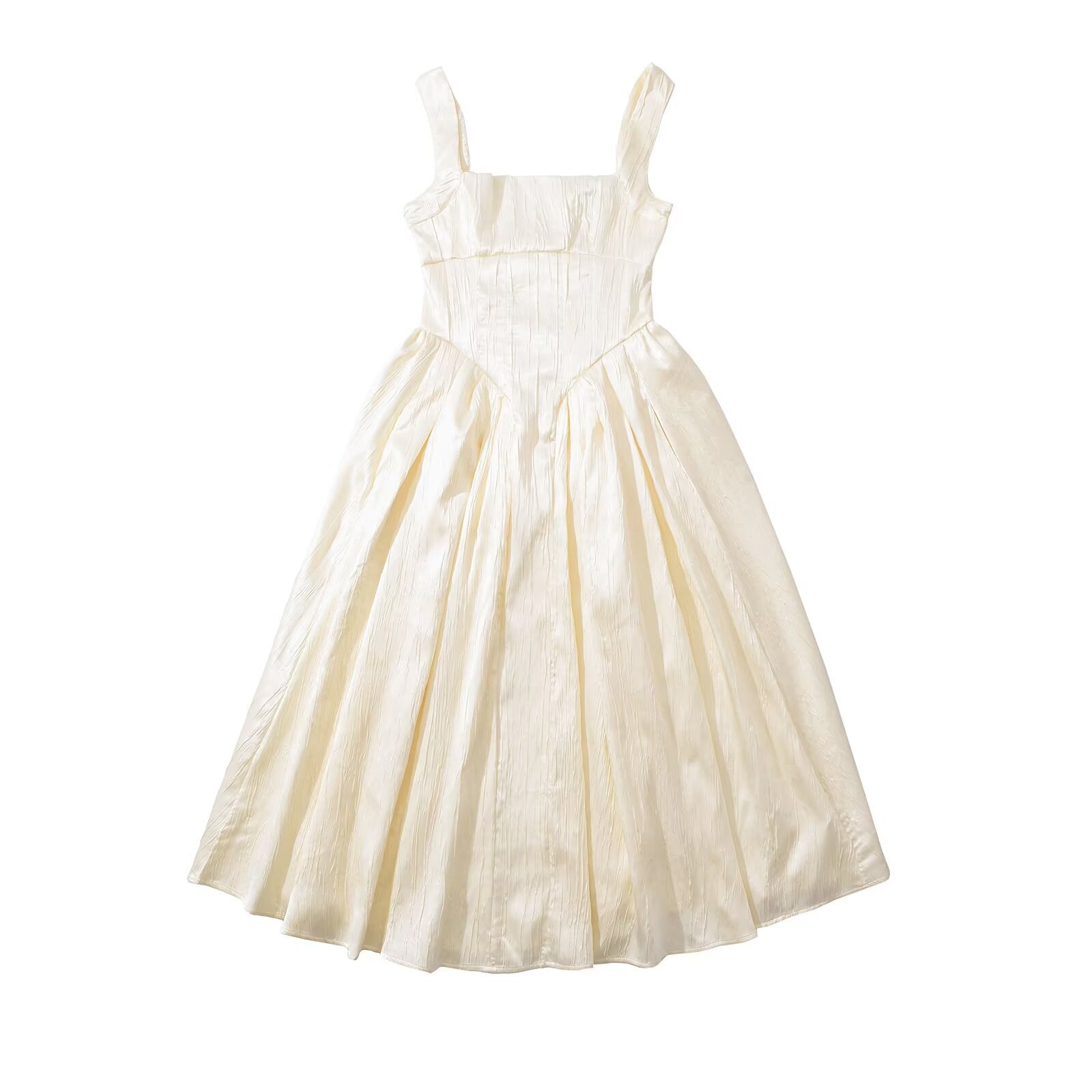 Odette Satin Corset Midi Dress