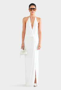 Pure Intentions Plunge Twist Maxi Dress