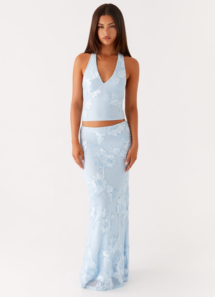 Seraphina Lace Halter Maxi Skirt Set