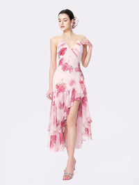 Vivienne Floral High-Low Dress