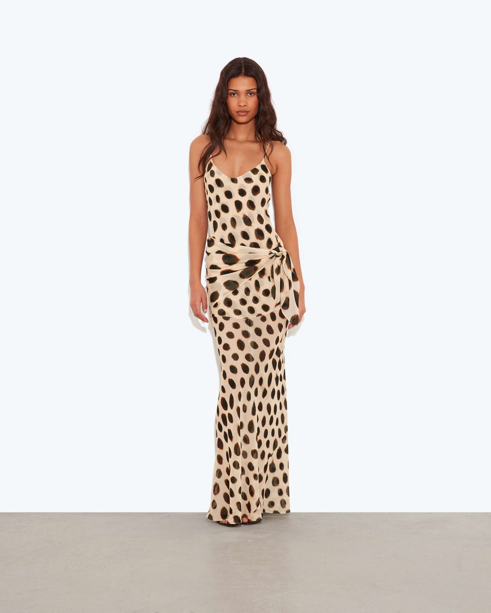 Wild Instinct Abstract Spot Maxi Dress