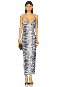 Zaria Printed Maxi Dress